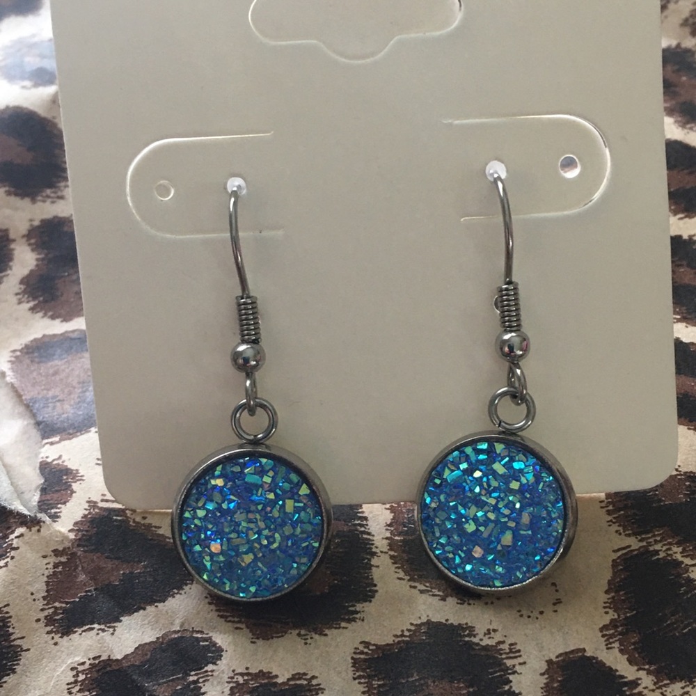 Druzy Dangle Earrings